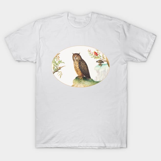 Owl with a Second in the Distance Eating a Rabbit (1575–1580) T-Shirt by WAITE-SMITH VINTAGE ART